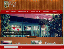 Tablet Screenshot of dianarestaurants.com